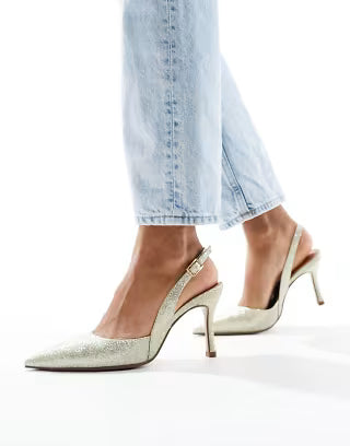 ORTIZ-slingback stiletto heels in black